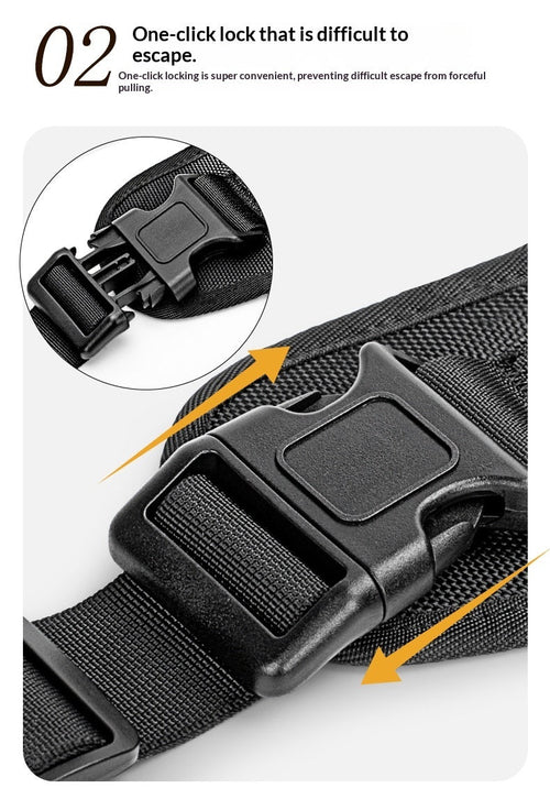 Dog Tactical Chest Harness With Multi-function Leash